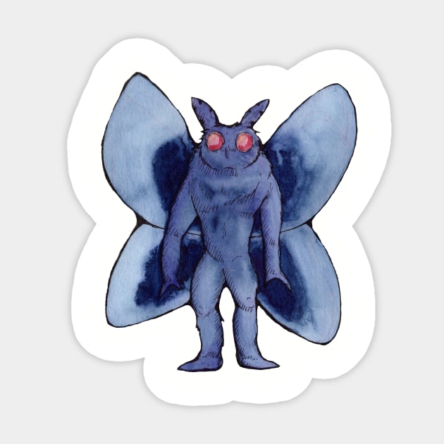 Mothman Sticker by UntidyVenus